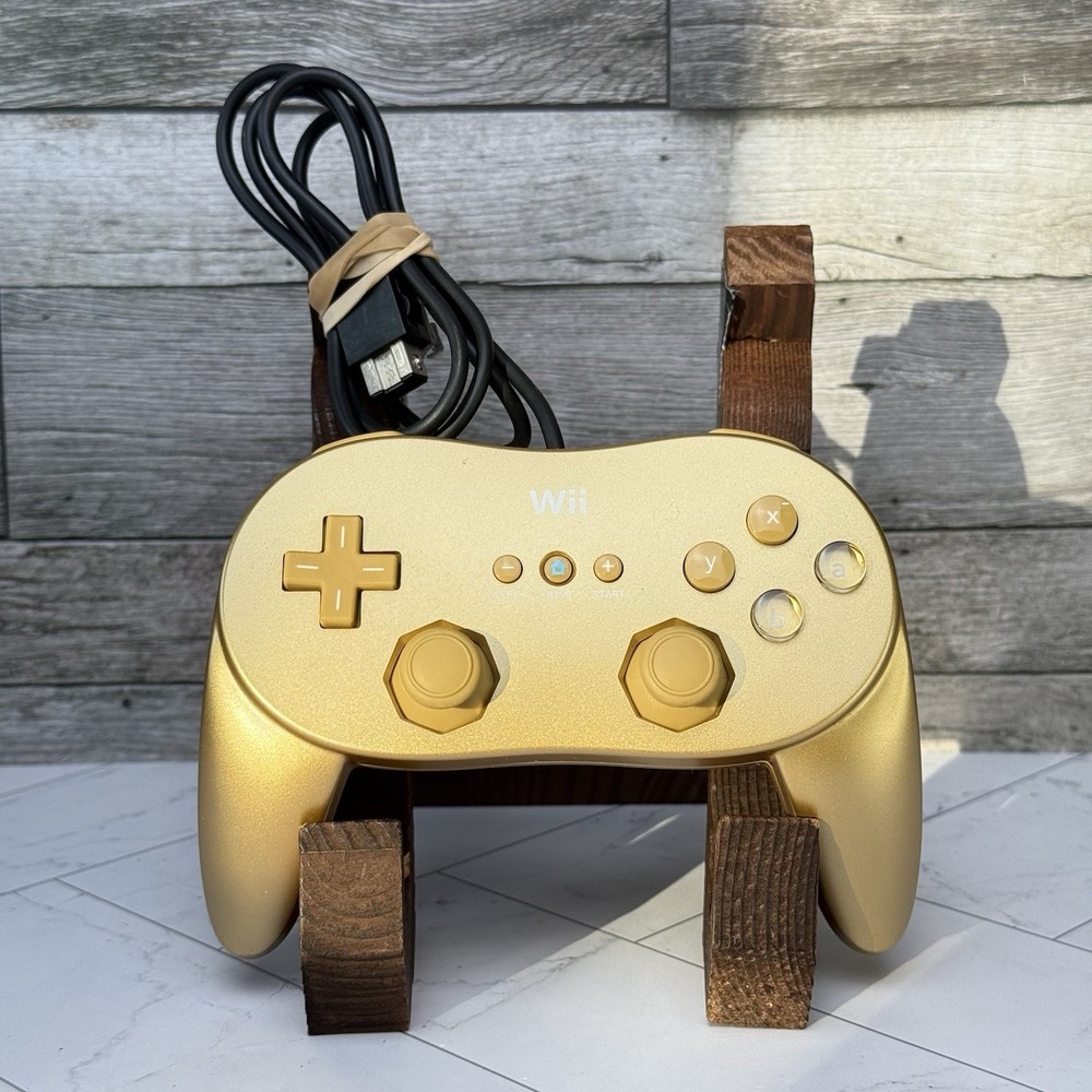 OEM Nintendo Wii Classic Gold Pro Controller RVL-005